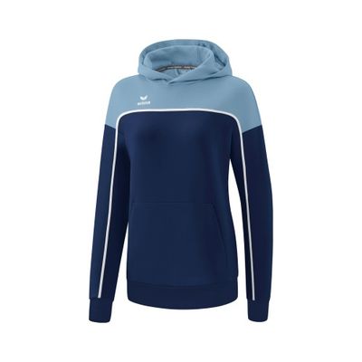 Foto van ERIMA CHANGE by erima sweatshirt met capuchon Dames | new navy/faded denim/wit | 1072317