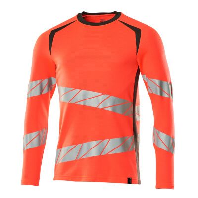 Foto van Mascot Accelerate Safe T-shirt, met lange mouwen | 19081-771 | 22218-hi-vis rood/donkerantraciet