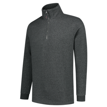 Foto van Sweater Ritskraag | antraciet melange | 301010-880 | TRICORP WORKWEAR