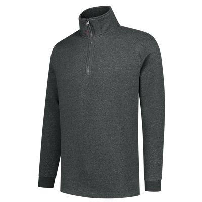 Foto van Sweater Ritskraag | antraciet melange | 301010-880 | TRICORP WORKWEAR