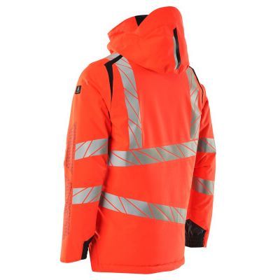 Foto van Mascot Accelerate Safe Winterjas | 19035-449 | 22210-hi-vis rood/donkermarine