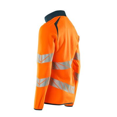Foto van Mascot Accelerate Safe Sweatshirt met rits | 19184-781 | 1444-hi-vis oranje/donkerpetrol