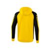 Afbeelding van ERIMA Six Wings trainingsjack met capuchon Kinderen | geel/zwart | 1032213