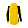 Afbeelding van ERIMA Six Wings trainingsjack met capuchon Dames | geel/zwart | 1032224