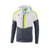 Afbeelding van Squad tracktop jack met capuchon | wit/slate grey/lime | 1032010