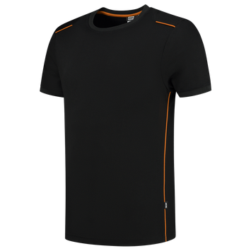 Foto van T-shirt Accent | zwart/oranje | 102703-0998 | TRICORP WORKWEAR