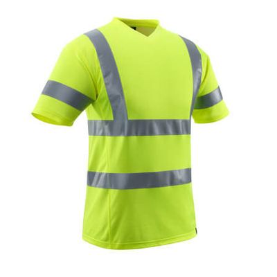 Foto van T-shirt, V-hals, klasse 2 | 18282-995 | 017-hi-vis geel