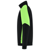 Afbeelding van Zip Sweater Bicolor Redefined | zwart/limegroen | 306111-0937 | TRICORP WORKWEAR