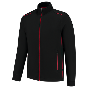 Foto van Sweatvest Accent | zwart/rood | 302702-0902 | TRICORP WORKWEAR