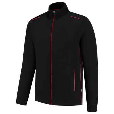 Foto van Sweatvest Accent | zwart/rood | 302702-0902 | TRICORP WORKWEAR