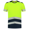 Afbeelding van T-shirt High Vis Bicolor | fluorgeel/donkermarine | 103006-17010 | TRICORP SAFETY