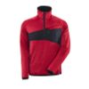 Afbeelding van Mascot 18003 Fleece sweater met halve rits signaal rood/zwart