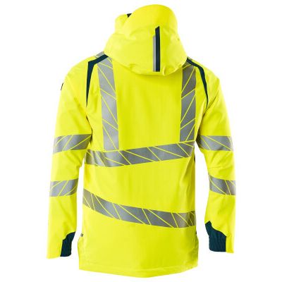 Foto van Mascot Accelerate Safe Shell jas | 19001-449 | 1744-hi-vis geel/donkerpetrol