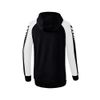 Afbeelding van ERIMA Six Wings trainingsjack met capuchon Dames | zwart/wit | 1032225