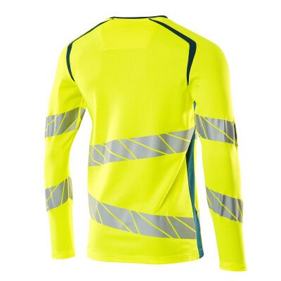 Foto van Mascot Accelerate Safe T-shirt, met lange mouwen | 19081-771 | 1744-hi-vis geel/donkerpetrol