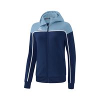 Erima Change trainingsjack met capuchon dames, newnavy/faded denim/wit, 1032317