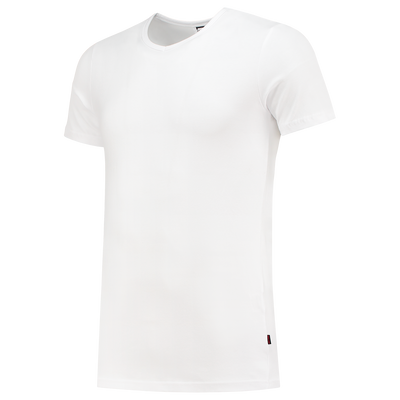 Foto van T-shirt Elastaan Fitted V Hals | wit | 101012-06 | TRICORP WORKWEAR