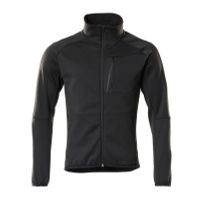 Fleecetrui met rits, moderne pasvorm | 18603-316 | 09-zwart