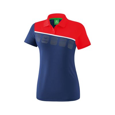 5-C polo Dames | new navy/rood/wit | 1111917