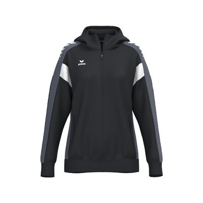 Foto van ERIMA CELEBRATE 125 Training Jacket with hood Dames | zwart/slate grey | 1032539
