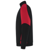 Afbeelding van Zip Sweater Bicolor Redefined | zwart/helderrood | 306111-09202 | TRICORP WORKWEAR