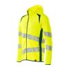 Afbeelding van Mascot Accelerate Safe Capuchontrui met rits | 19284-781 | 1744-hi-vis geel/donkerpetrol