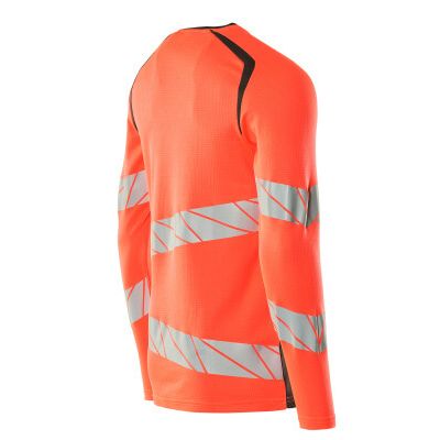 Foto van Mascot Accelerate Safe T-shirt, met lange mouwen | 19081-771 | 22218-hi-vis rood/donkerantraciet