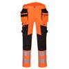 Afbeelding van PortWest DX4 Hi-Vis Broek met afneembare spijkerzakken Oranje/Zwart| DX442