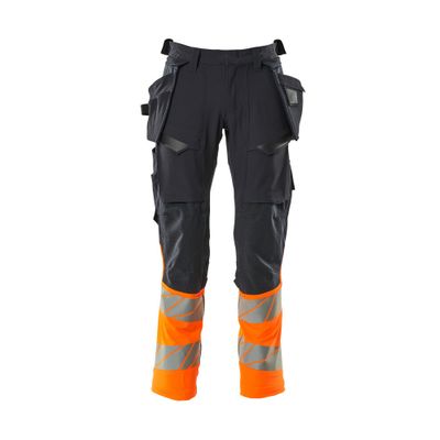 Mascot Accelerate Safe Broek met spijkerzakken | 19131-711 | 01014-donkermarine/hi-vis oranje