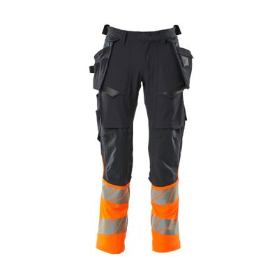 Mascot Accelerate Safe Broek met spijkerzakken | 19131-711 | 01014-donkermarine/hi-vis oranje Mascot Accelerate Safe Broek met spijkerzakken | 19131-711 | 01014-donkermarine/hi-vis oranje