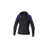 Erima Evo Star trainingsjack met capuchon dames, 1032438, zwart/ultraviolet