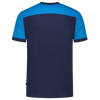 Afbeelding van T-shirt Bicolor Naden | donkermarine/turkoois | 102006-01087 | TRICORP WORKWEAR