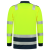 Afbeelding van Poloshirt High Vis Bicolor Lange Mouw | fluorgeel/donkermarine | 203008-17010 | TRICORP SAFETY