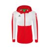 Afbeelding van ERIMA Six Wings trainingsjack met capuchon Dames | rood/wit | 1032226