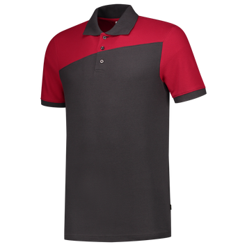 Foto van Poloshirt Bicolor Naden | donkergrijs/red | 202006-1802 | TRICORP WORKWEAR