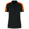 Afbeelding van Poloshirt Bicolor Redefined Dames | zwart/oranje | 206108-0998 | TRICORP WORKWEAR