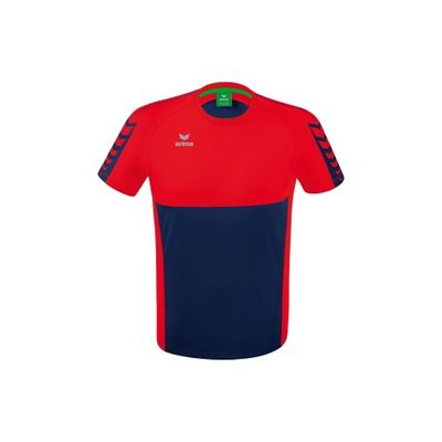 Foto van ERIMA Six Wings T-shirt Unisex | new navy/rood | 1082209