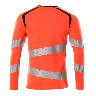 Foto van Mascot Accelerate Safe T-shirt, met lange mouwen | 19081-771 | 22210-hi-vis rood/donkermarine