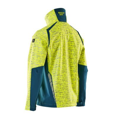 Foto van Mascot Accelerate Safe Softshell jas | 19202-291 | 1744-hi-vis geel/donkerpetrol