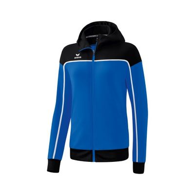 Foto van ERIMA CHANGE by erima trainingsjack met capuchon Dames | new royal/zwart/wit | 1032311
