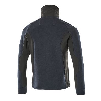 Foto van Sweater met rits, hoge kraag | 17484-319 | 01009-donkermarine/zwart