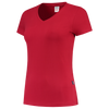 Afbeelding van T-shirt V Hals Fitted Dames | rood | 101008-02 | TRICORP WORKWEAR
