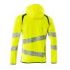 Afbeelding van Mascot Accelerate Safe Capuchontrui met rits | 19284-781 | 1744-hi-vis geel/donkerpetrol