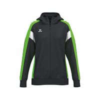 ERIMA CELEBRATE 125 Training Jacket with hood Dames | zwart/green gecko | 1032621
