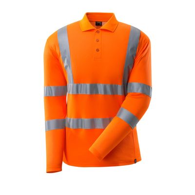 Poloshirt, lange mouwen, klasse 3 | 18283-995 | 014-hi-vis oranje