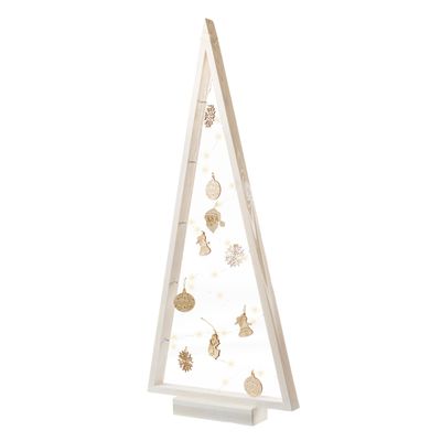 Foto van Houten Kerstboomframe 100 cm Wit