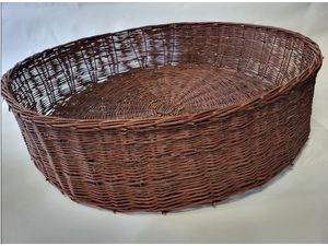 Foto van Handgevlochten Wilgen Ooievaarsnest – 72 × 72 × 15 cm