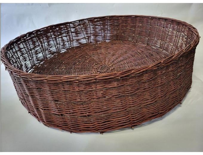 Afbeelding van Handgevlochten Wilgen Ooievaarsnest – 72 × 72 × 15 cm