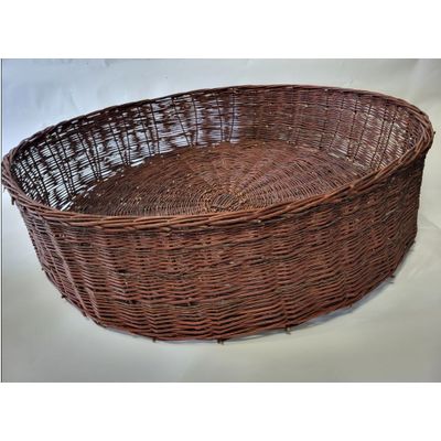 Foto van Handgevlochten Wilgen Ooievaarsnest – 72 × 72 × 15 cm