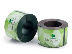 Foto van Lacogreen Flexibele borderrand Hoogte 12 cm x 10 meter lang 1,5 mm dik